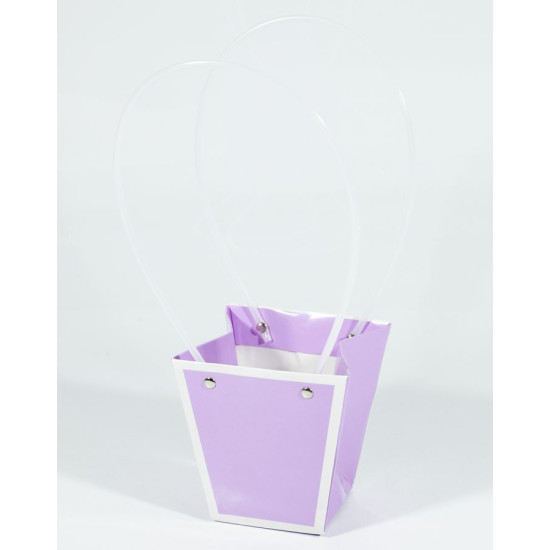 Подарочные пакеты-сумки , ручка пластик, 8х12.5х7см, Орхидея (BCD081207 -orchid)