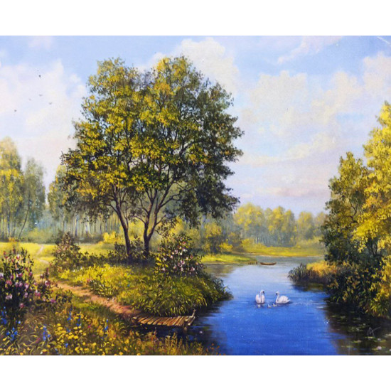 Картина по номерам 30 х 40см "Речка" OPP Разноцветный Unison (1352EKTL_O)