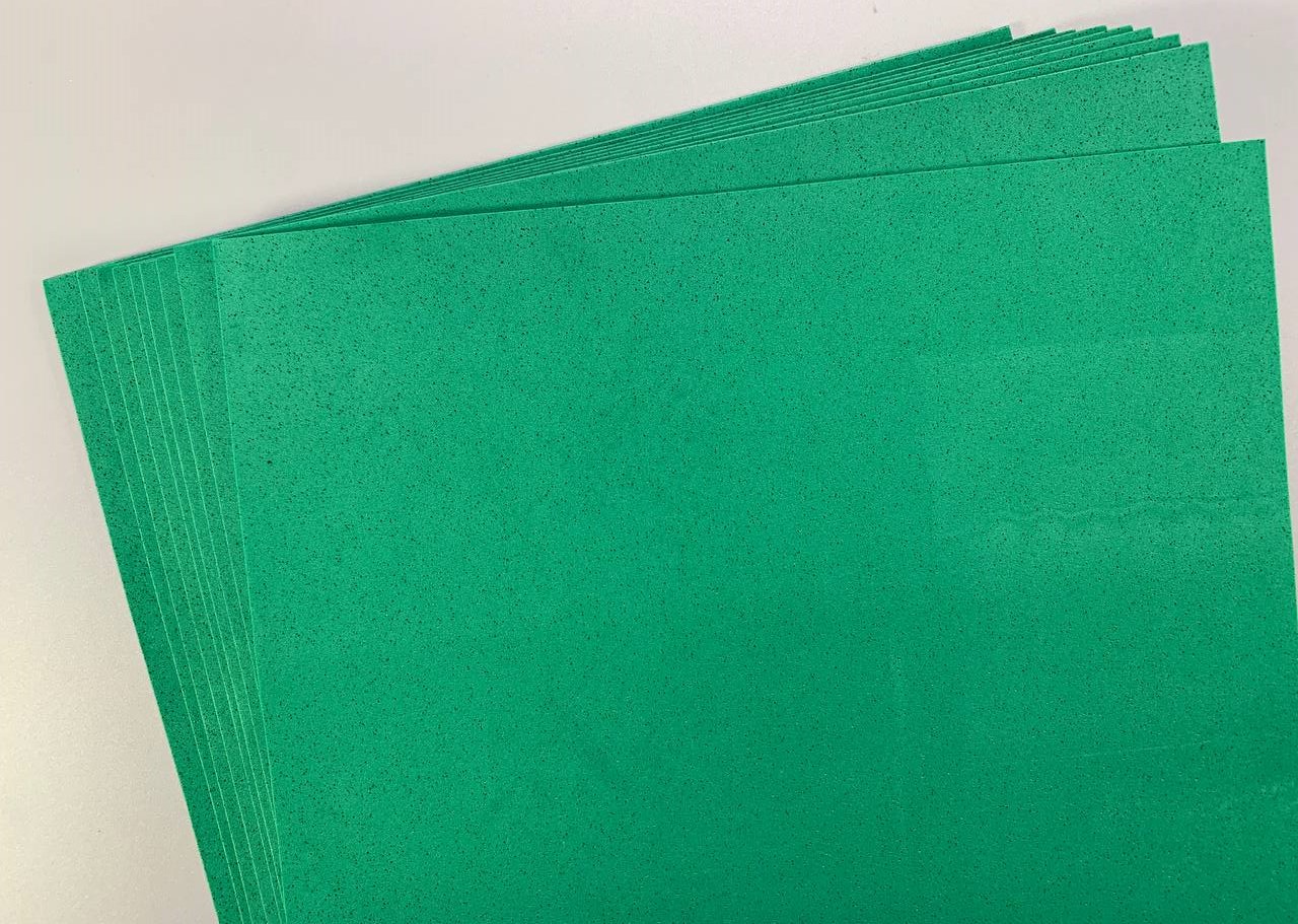 Фоамиран 20 х 30см, 1,5мм, 10 листов, зеленый Зеленый Unison (15A4-7049)