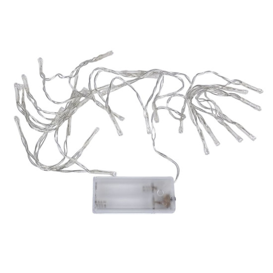 Гирлянда 30 LED 3м на батарейках +USB, белый (1103-03)