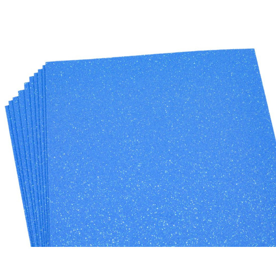 Фомиран 1,7мм  "Темно-голубой" IRIDESCENT HQ A4  10 листов 21х29,7, 17IA4-7108 Голубой Unison (17IA4-7108)