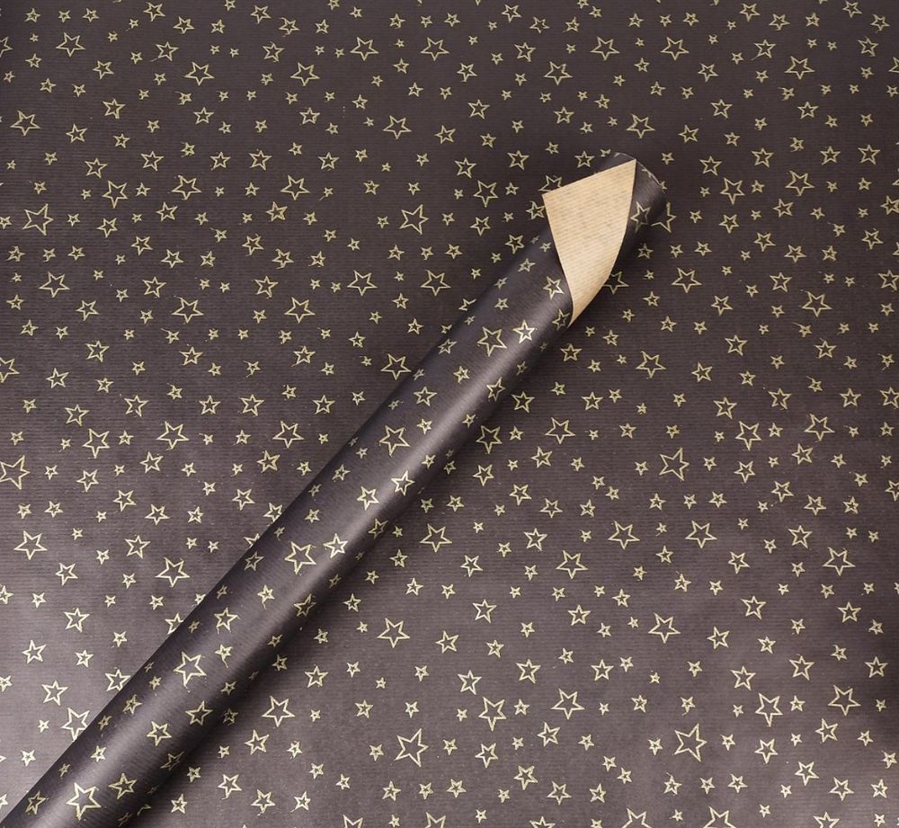 Бумага упаковочная крафт-двосторонний 0,7 х 7 м Черный Unison (Пт 874.3)