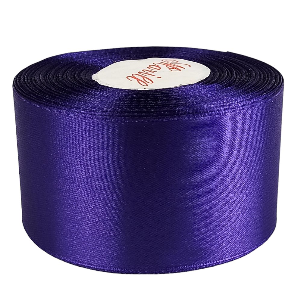 Атласна стрічка 5см (±5мм) x 33м Фіолетовий Marill (LA5033-182)