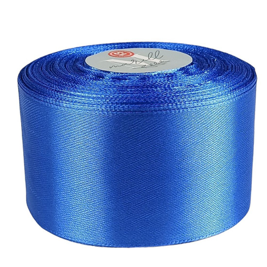 Атласная лента 4см (±5мм) x 33м Синий Marill (LA4033-36)
