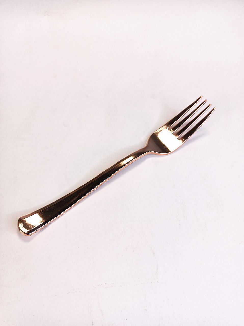 Вилки пластиковые, розовое золото, 17,5см, 24шт/уп Розовый Unison (7500-41)