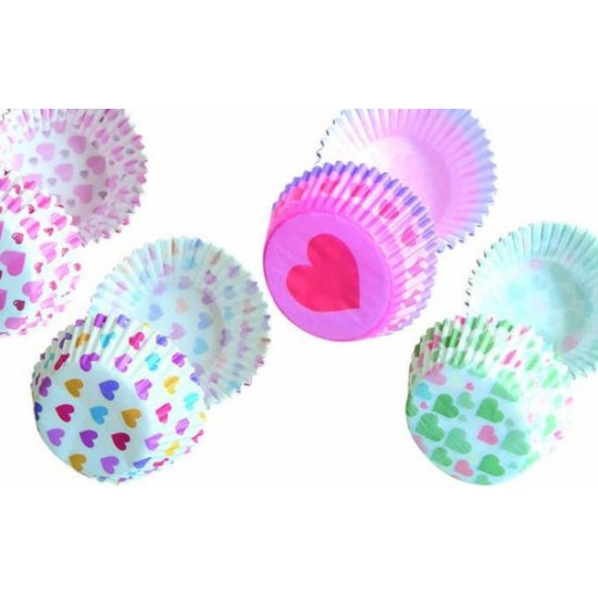 Форма паперова для капкейків тематична у пакеті з підвісом, 50шт/уп Різнокольоровий Unison (7029-СР)