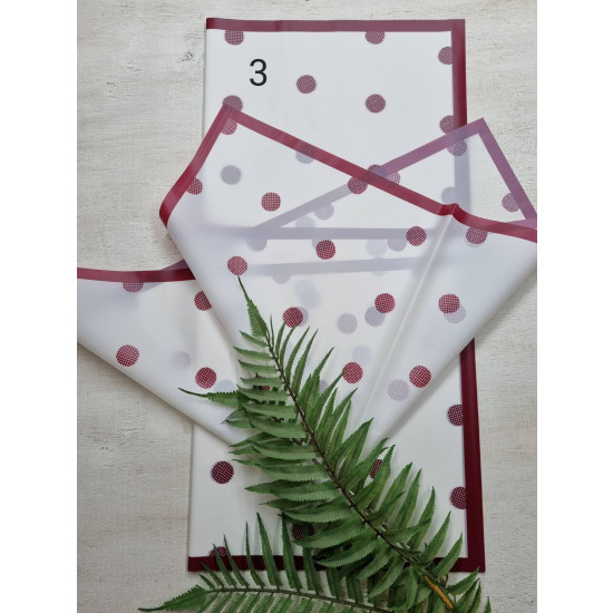 Плівка матова 55мкр, 60 х 60см - 20 листов Червоний Unison (PMSP-3)