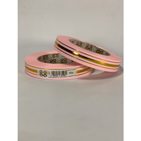 Лента пластиковая 2см х 45м Розовый Unison (PAS20 -pink powder)