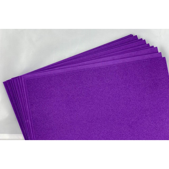 Фоамиран 21 х 29,7см, 1.7±0.1мм, 10 листов, лиловый Фиолетовый Без бренда (17A4-025)