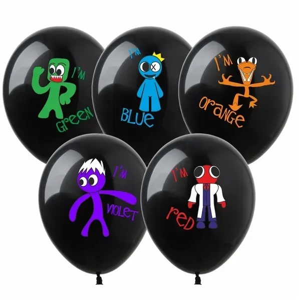 Шарики  12" (30см) "Roblox" черный 1-стр 10шт Черный Pelican (828279)