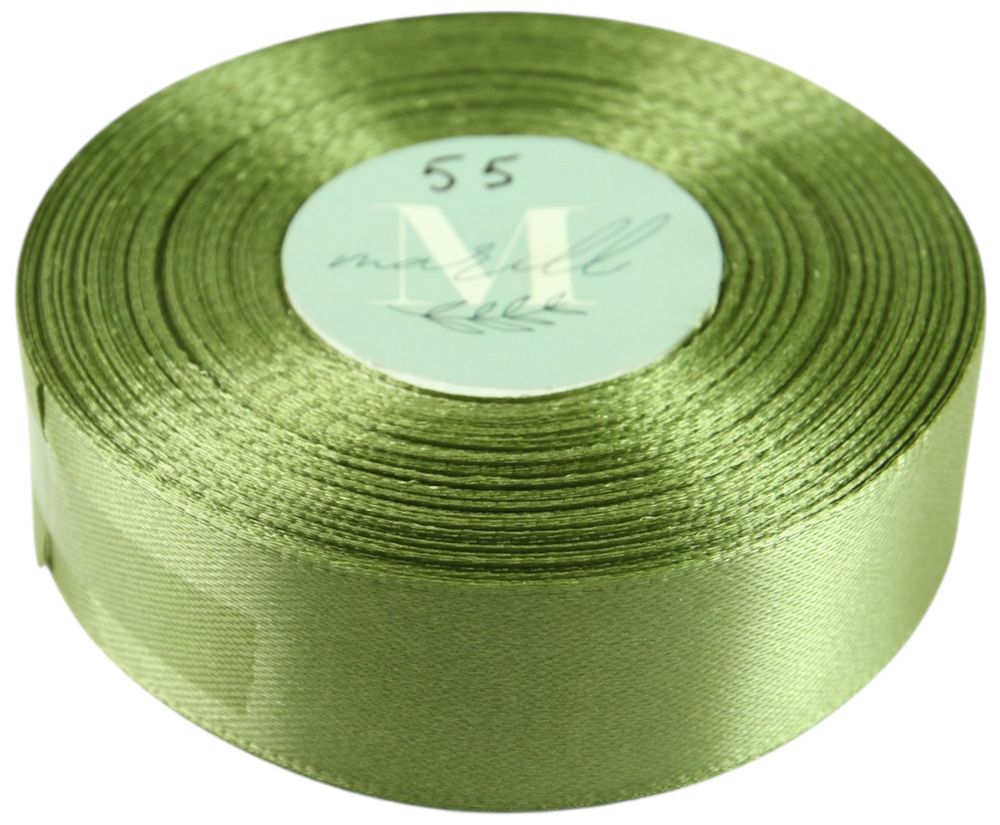 Атласная лента 2,5см x 33м Зеленый Marill (LA2533-55)