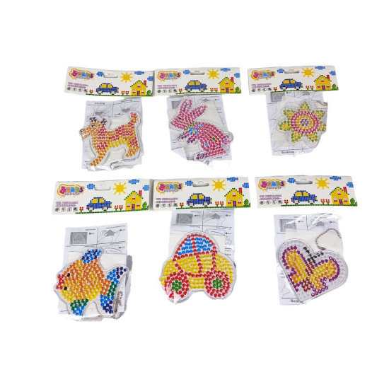 Набор для творчества "Собери Термо-мозаику" 9 х 11см, 6 видов Разноцветный Без бренда (7963-1)