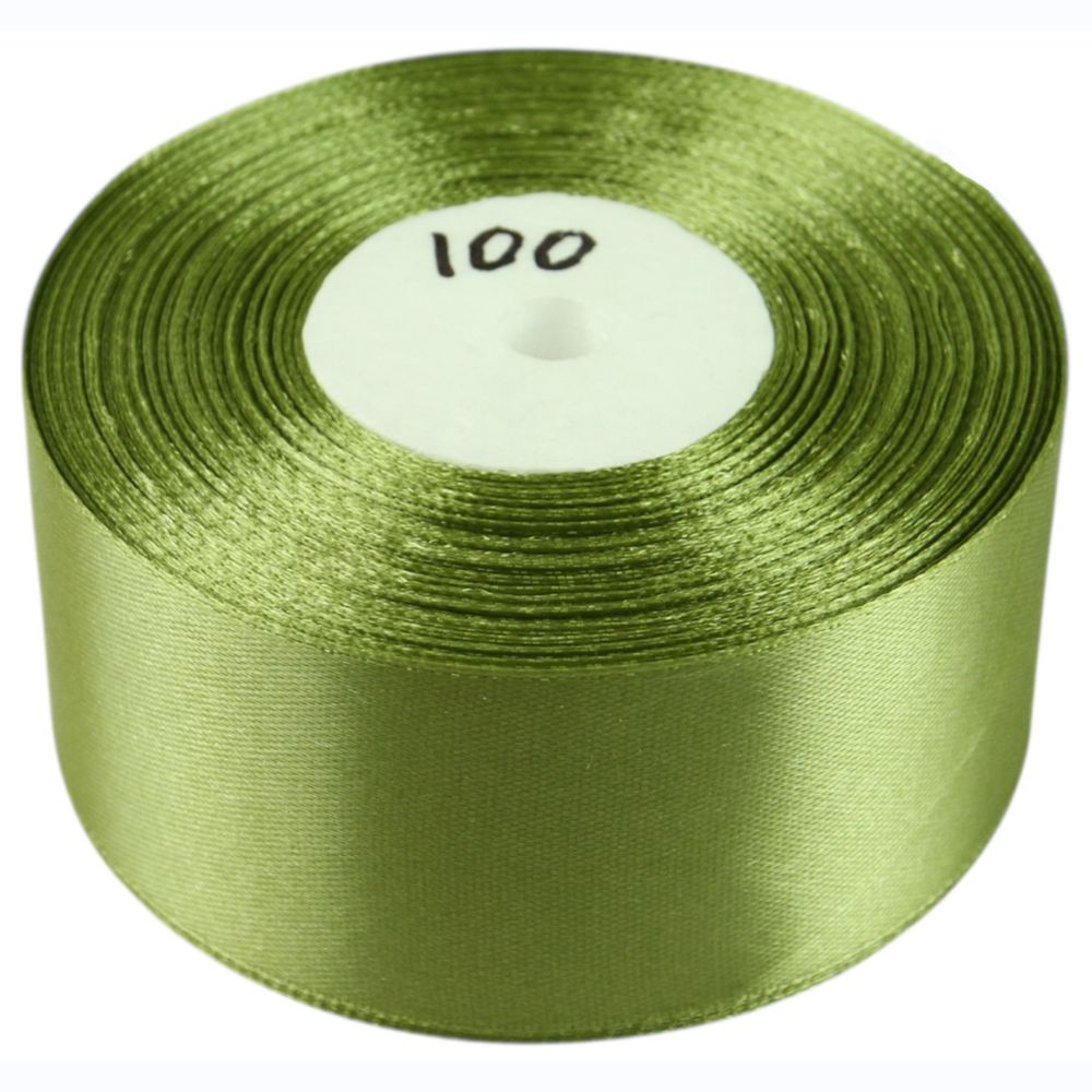 Атласная лента 4см (±5мм) x 33м Зеленый Marill (LA4033-100)