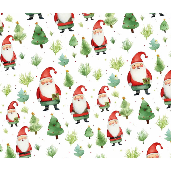 Бумага новогодняя для упаковки подарков 10 листов - 100 х 70 см 50г (PCZ10070-10-551)