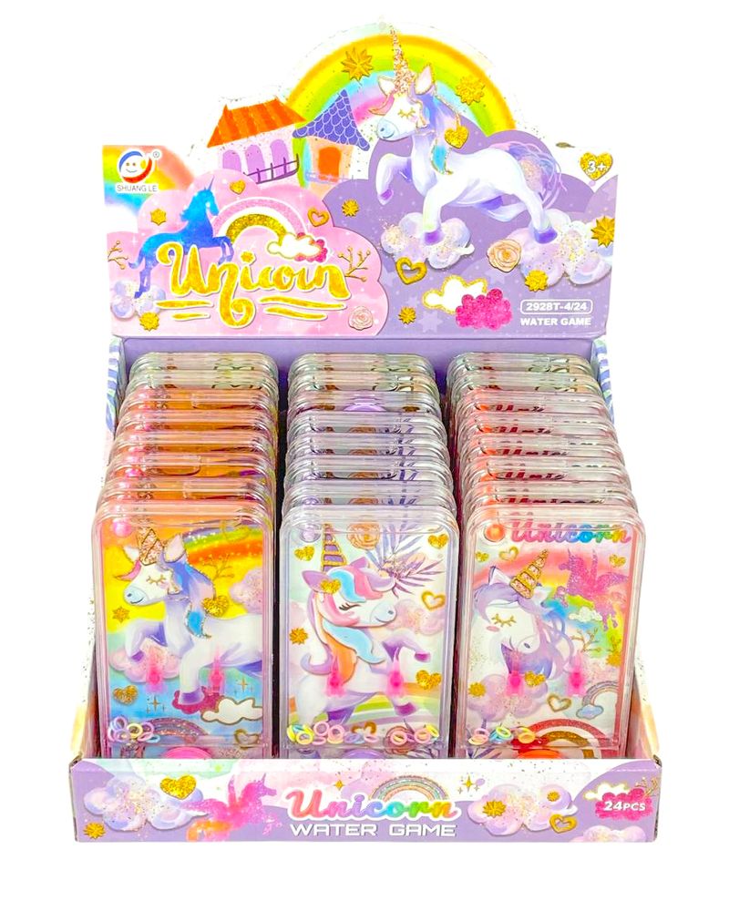 Игра водяная "Поймай колечко-Единорог" , 4 вида (2928-T-U)