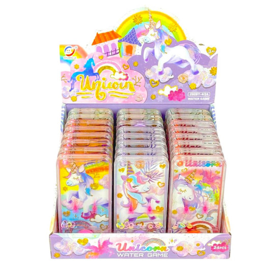 Игра водяная "Поймай колечко-Единорог" , 4 вида (2928-T-U)