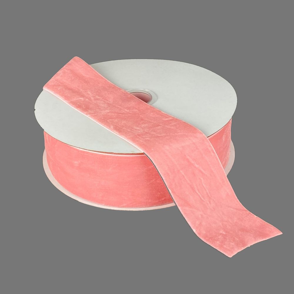 Бархатная лента  5 см (±5мм) х 20 ярдов Розовый Marill (D00850- C 06)