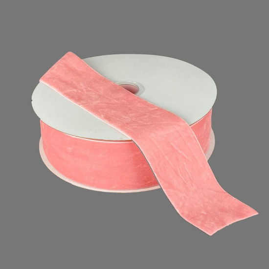 Бархатная лента  5 см (±5мм) х 20 ярдов Розовый Marill (D00850- C 06)