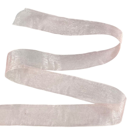 Стрічка з органзи персикова 2,5 см х 50 ярдів Marill (D02025-1022)