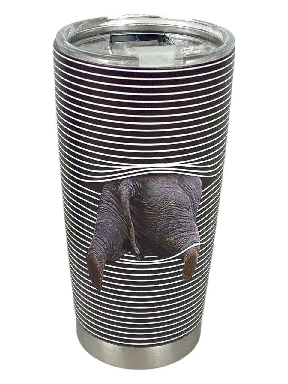 Термо-стакан металлический 590 мл "Слон-3D" с крышкой (590-2)