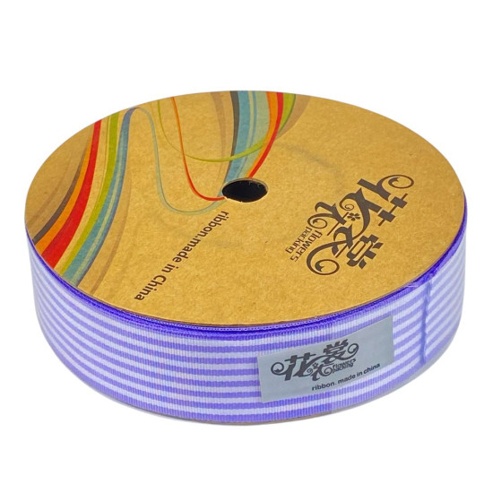 Лента декоративная полосатая 28мм х 25м (R.HJSD   violet)