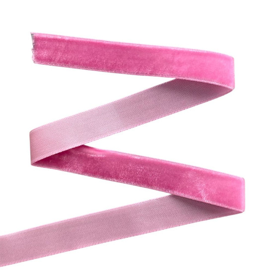 Бархатная лента  1,5 см х 50 ярдов Розовый Marill (D00815- С  08)