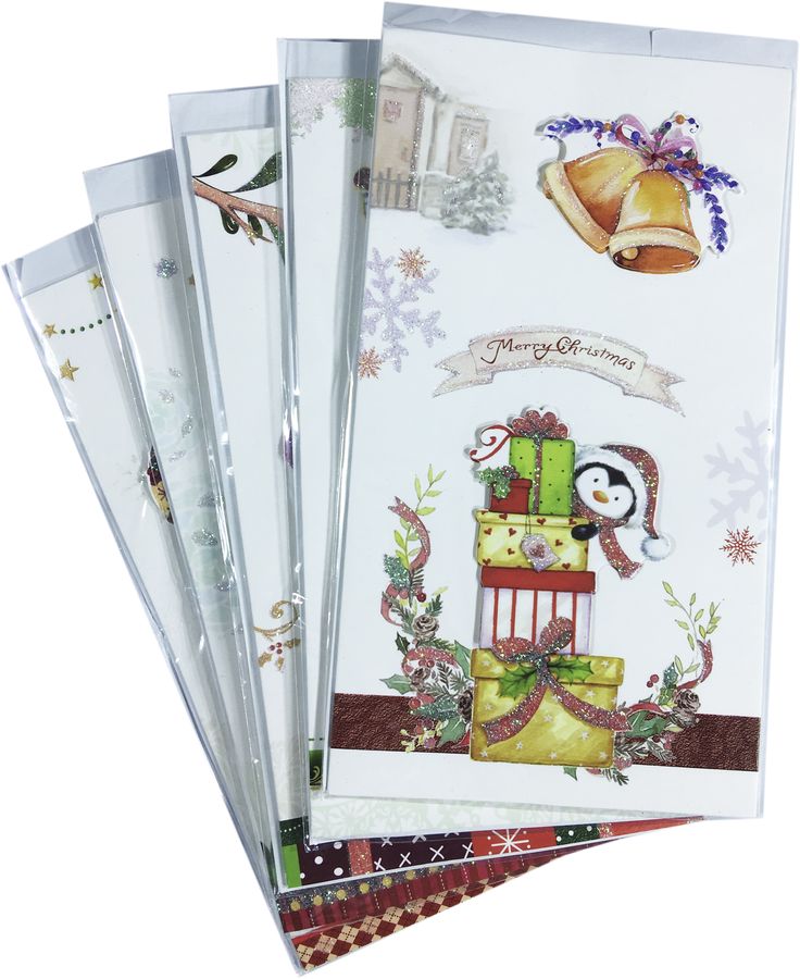 Листівки  новорічні  LD-K2-1111,  12х22.5см,  з конвертом (LD-K2-1111)