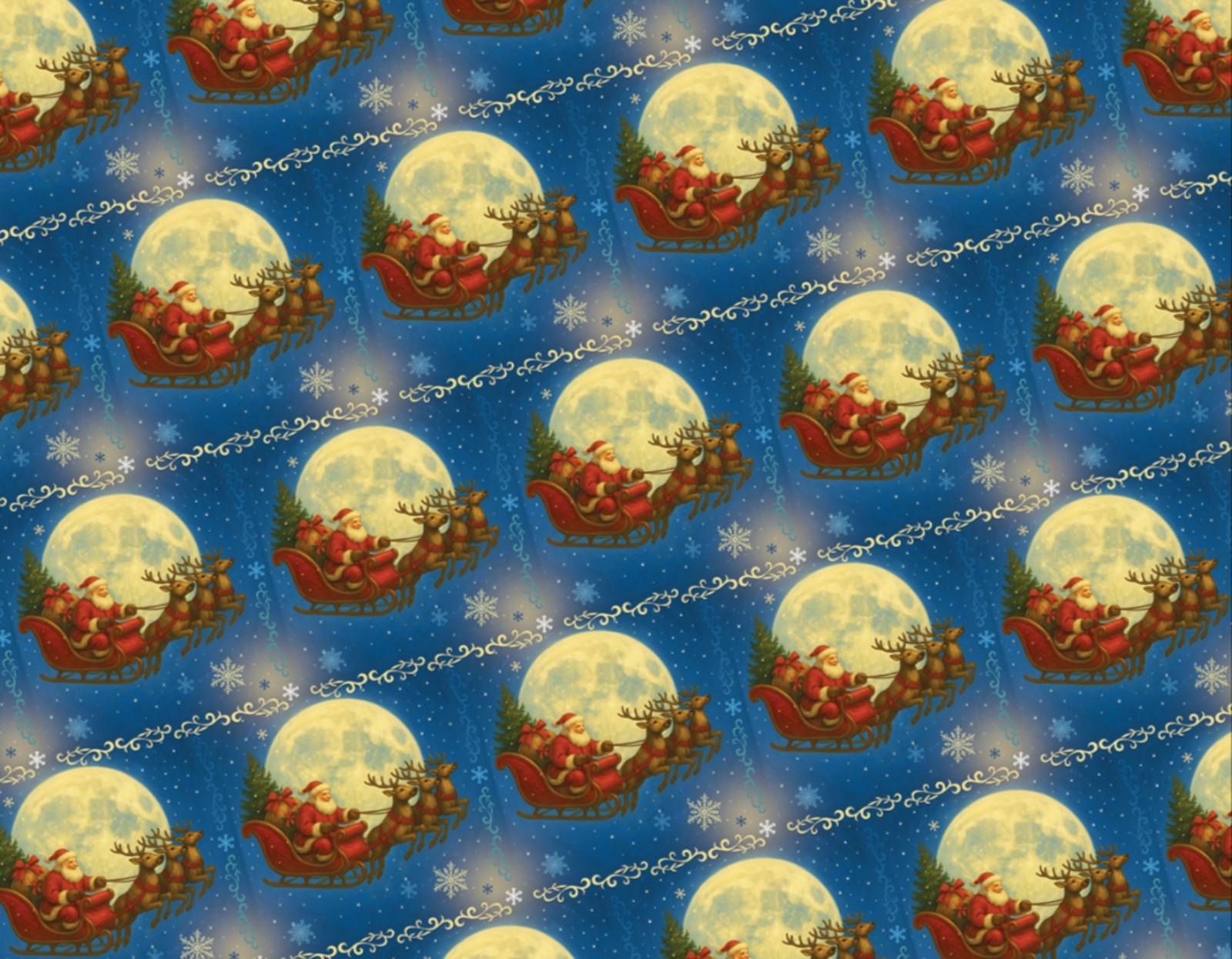 Бумага подарочная мелованная 80г, новогодняя, 100 х 70см -10 листов (PVM10-327NY)