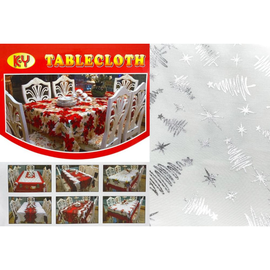 Скатерть новогодняя"Елочки" 150 х 180см (6220-192)