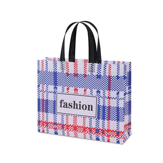 Сумка-шопер пластиковая 32 х 27 х 10см (63-1-5-1008)