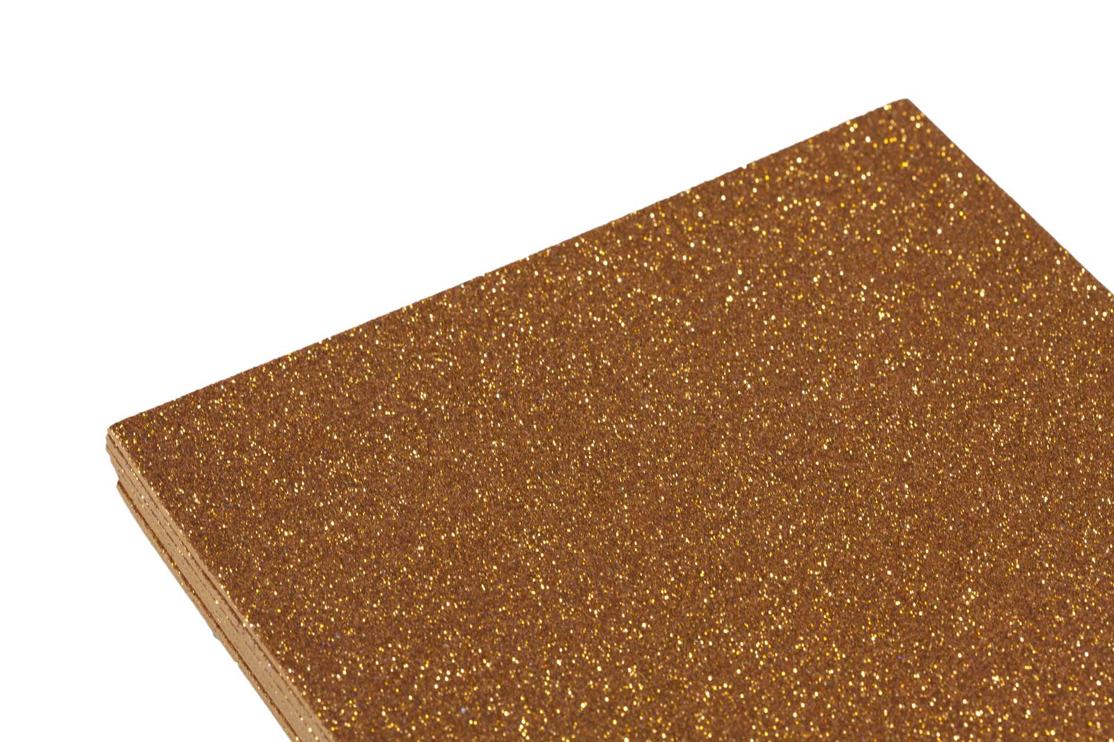 Фоамиран 1,8мм оранжевый с глиттером -10листов, 7940 (7940)