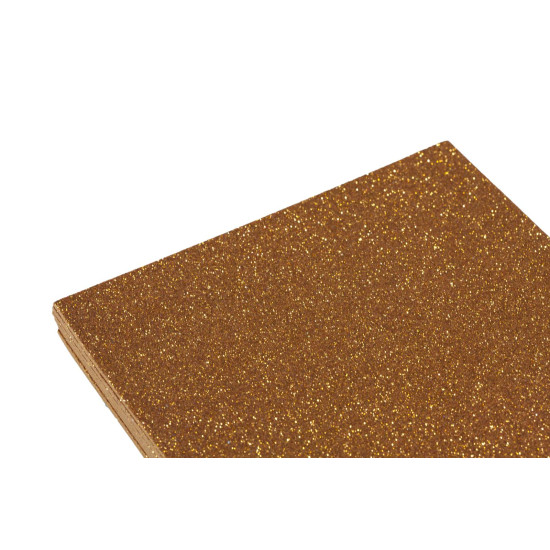 Фоамиран 1,8мм оранжевый с глиттером -10листов, 7940 (7940)