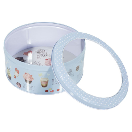 Металлическая круглая  подарочная коробка MT-216-10 (MT-216-10)