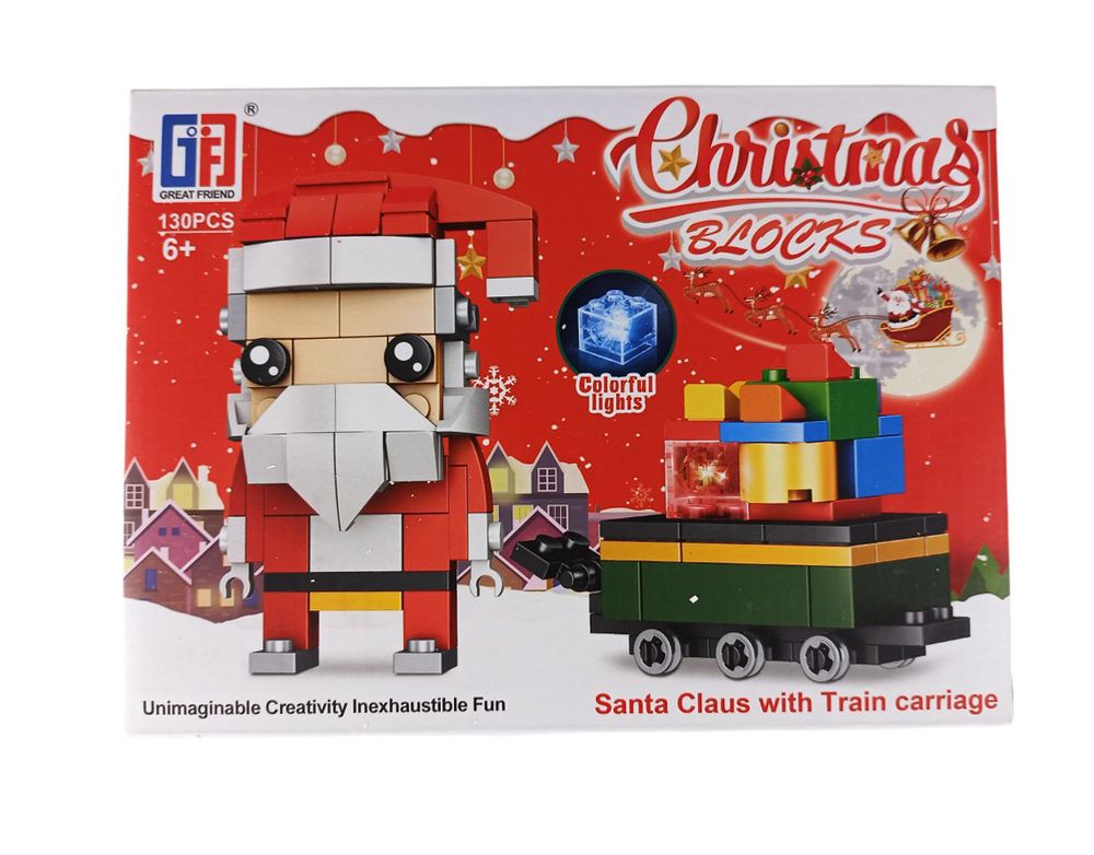 Конструктор 130 деталей "Санта с подарками" (123-502)
