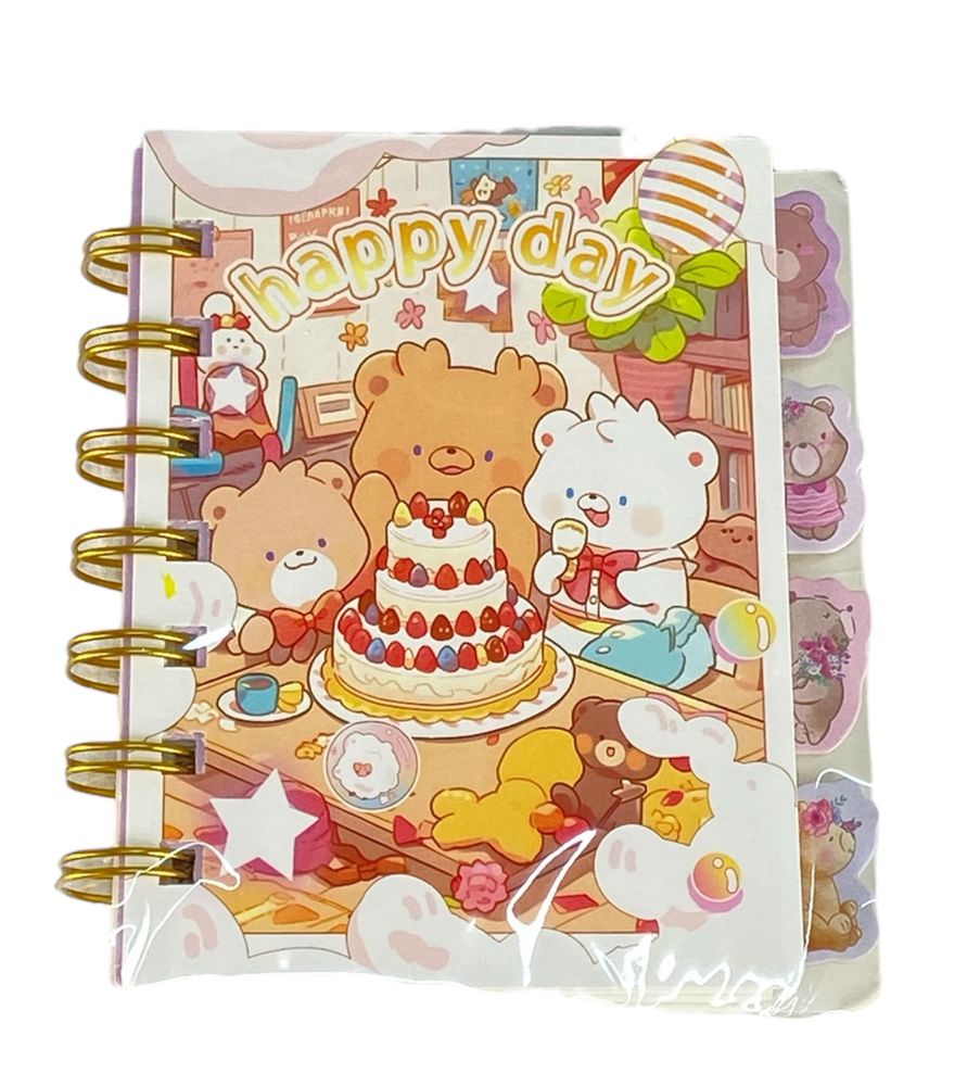 Блокнот 10,5 х 9см с разделителями, 77листов в линию Мишки (MY-103-5-360)