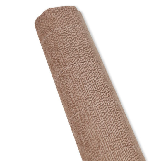 Бумага гофрированная 50 х 250см 180г Кофейный светлый Коричневый Cartotecnica Rossi (613)