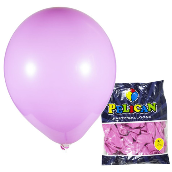 Шарики Pelican 10' (26 см), пастель малиновый, 50шт/уп Розовый Pelican (811816/1050-816)