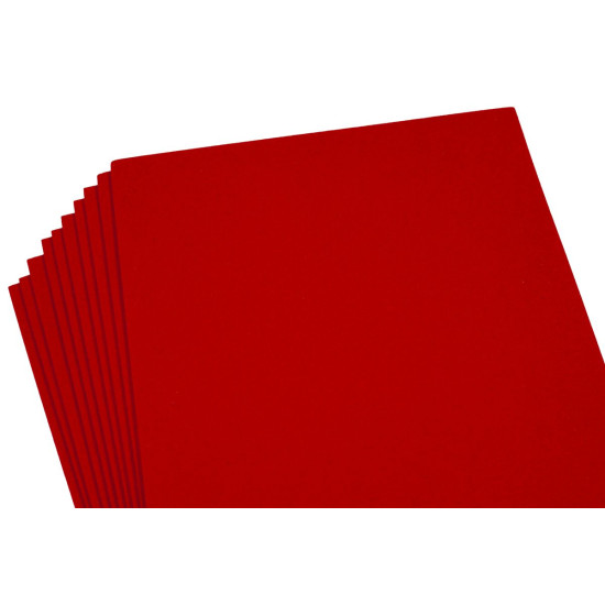 Фоамиран 2мм  вельветовый  красный - 10листов, 10527 Красный Unison (10527)