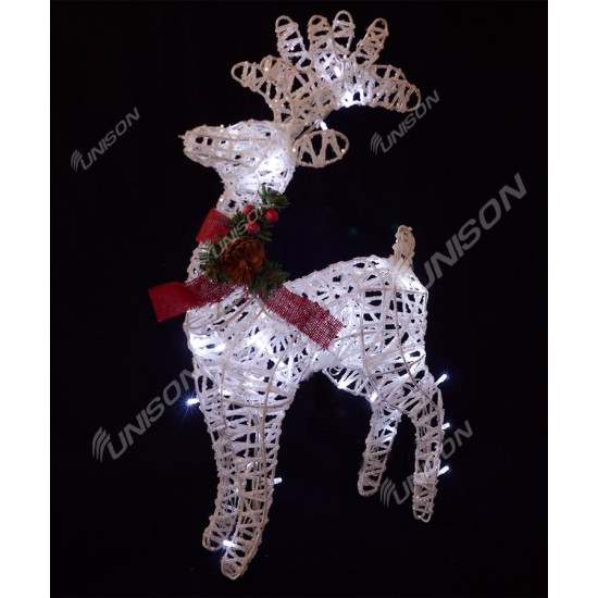 Олень-2 белый 30см (19-037-30-W)