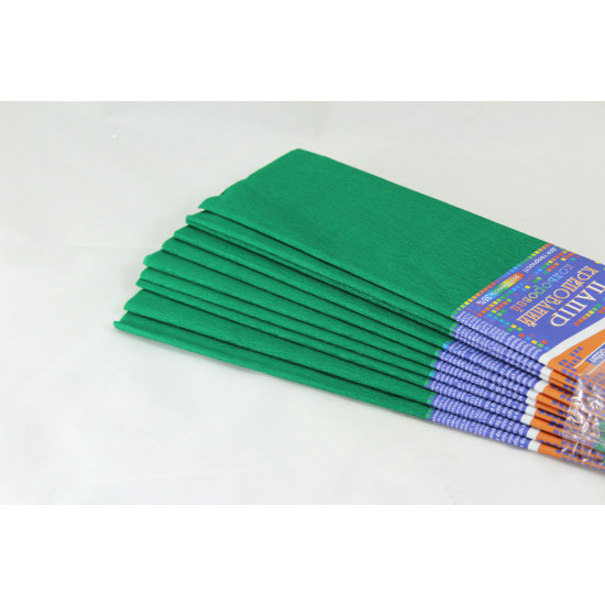 Креп-бумага 35% - 50х200см, 20г/м2 - тёмно-зеленая, KR35-8040 (KR35-8040)