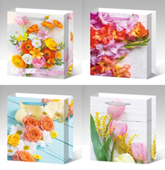 Пакет подарочный 210гр, 18 x 24 x 8,5см (12шт/уп) Разноцветный Unison (DV-2109 S)