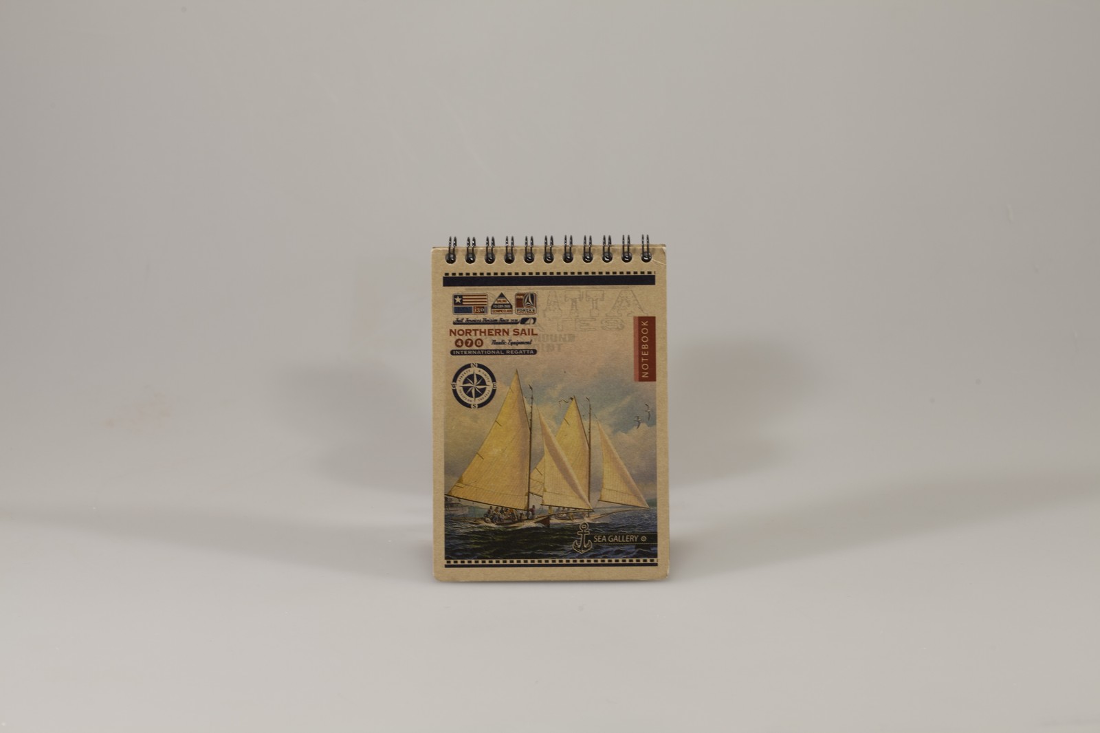 Блокнот с перфорацией 80 л А6 спираль клетка Ofort (KF6180K)