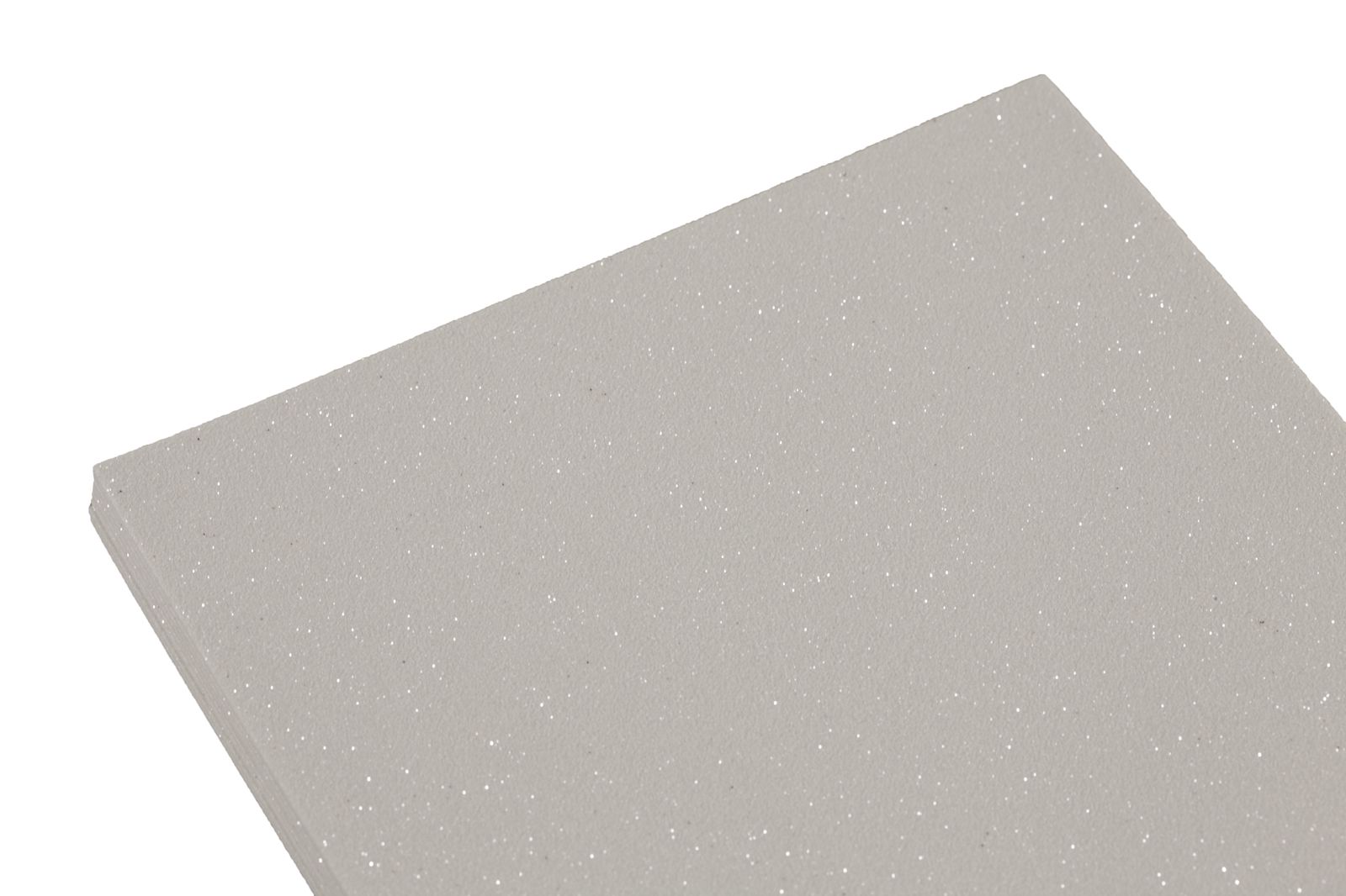 Фоамиран 1,8мм белый с глиттером - 10листов, 8946 Белый Unison (8946)