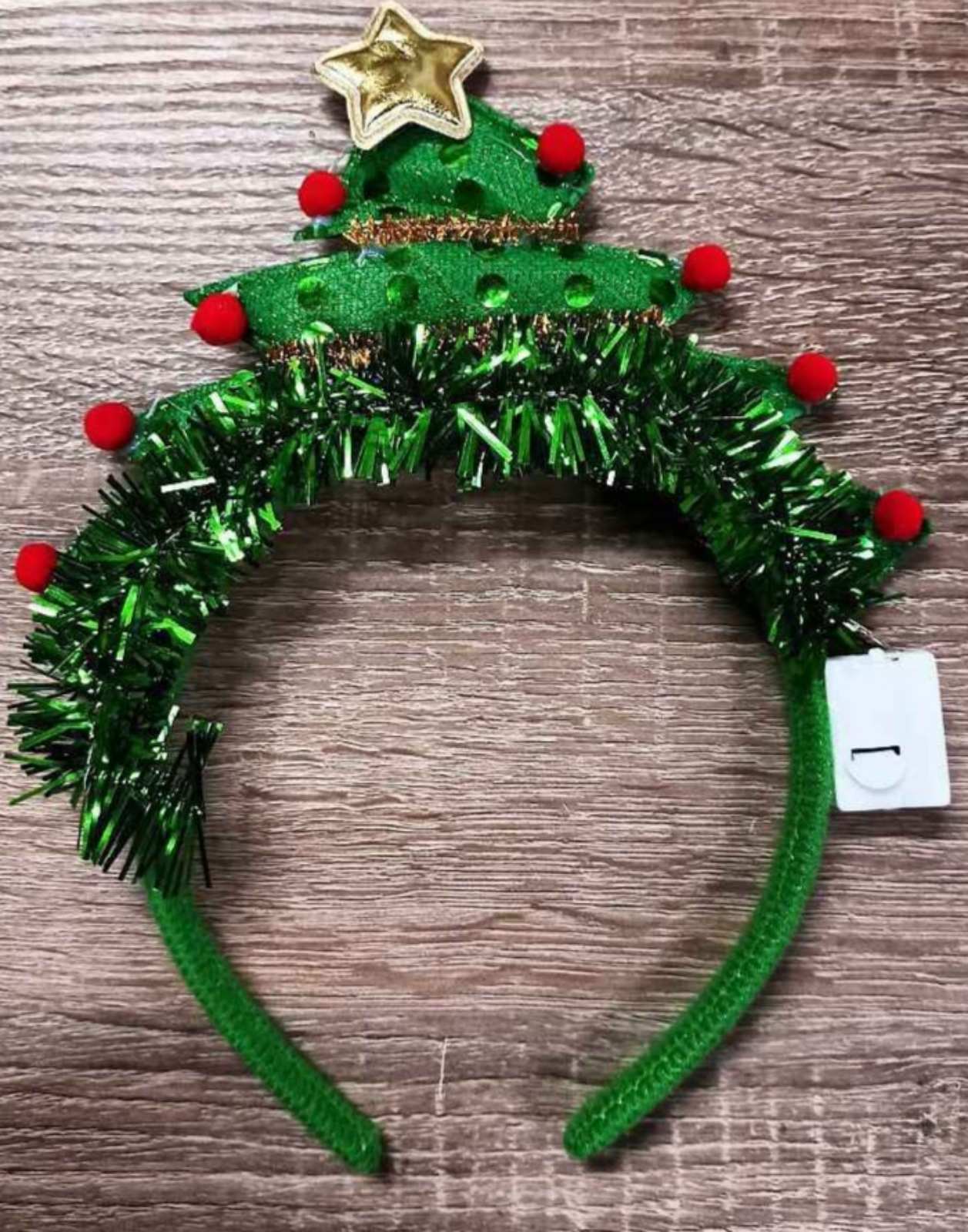 Обруч на голову світиться "Ялинка" Зелений Unison (809-6)