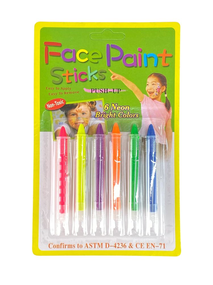 Краска-карандаш для грима с держатетелем, 6 цветов Разноцветный Unison (300/9150)