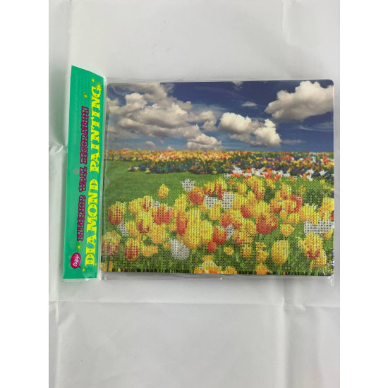 Алмазная мозаика 21 х 25см "Тюльпаны" Разноцветный Без бренда (D21261)