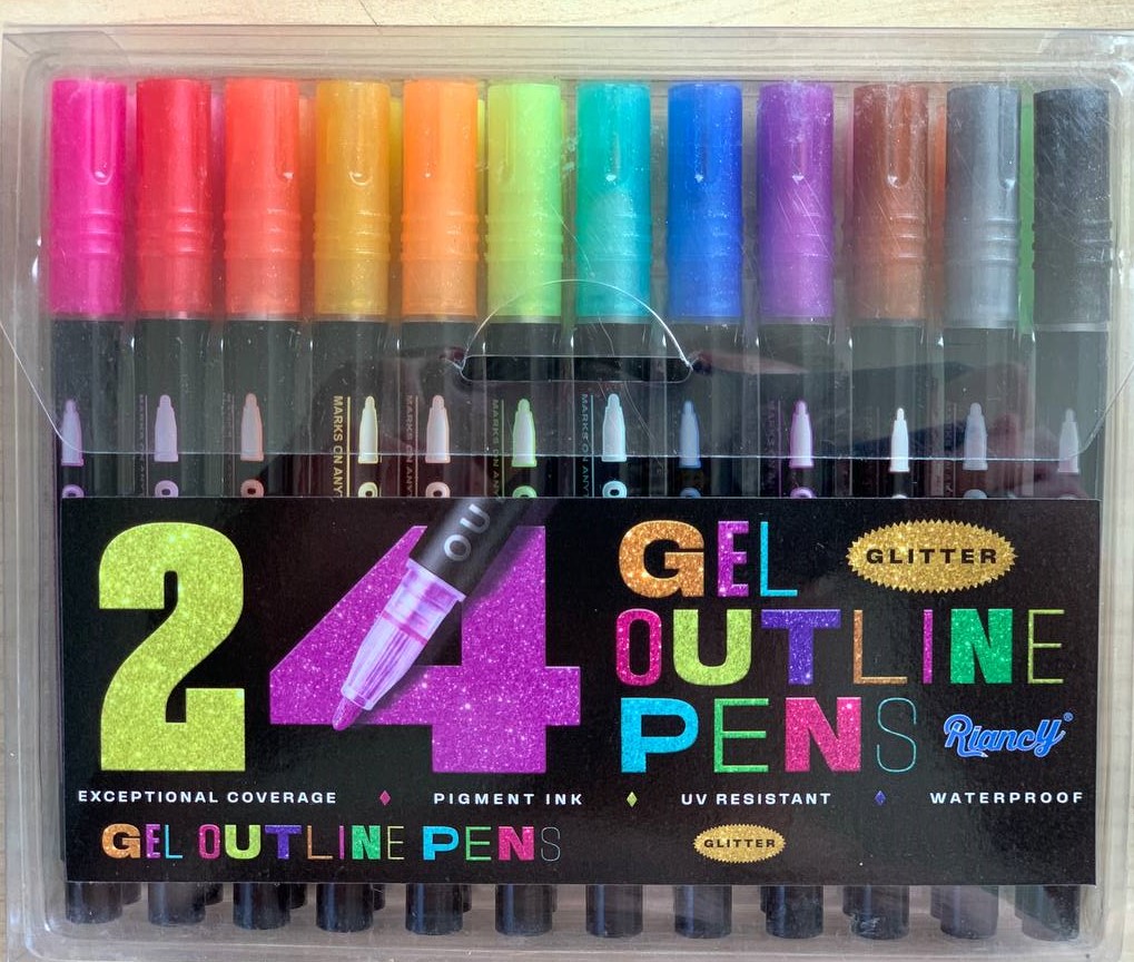 Маркеры глиттерные 24цв Разноцветный Unison (04475-S24)