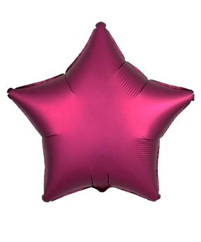 Шарик фольгированный PELICAN звезда 10' (25см), сатин бордовый, 5шт/уп Красный Pelican (832749)