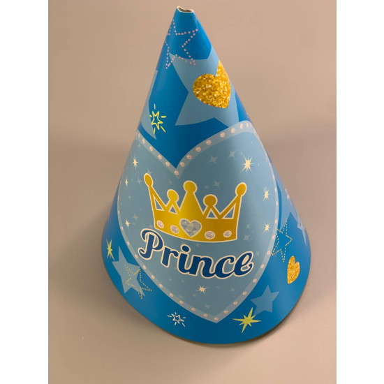 Колпак "Prince", 6шт/уп Голубой Unison (7500-93)