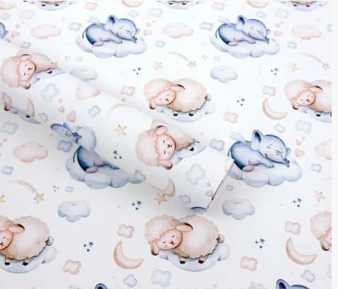 Бумага для упаковки подарков 10 листов - 100 х 70см 50г Разноцветный Unison (PCZ10070-10-500)